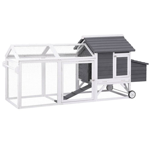 Darrahopens Pet Care > Coops & Hutches i.Pet Chicken Coop Rabbit Hutch Extra Large Wooden Run Bunny Cage House Outdoor