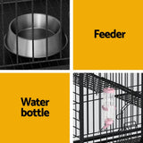 Darrahopens Pet Care > Coops & Hutches i.Pet Rabbit Cage Indoor Hutch Guinea Pig Bird Ferret Cat Hamster 110cm 4 Level