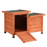 Darrahopens Pet Care > Coops & Hutches i.Pet Rabbit Hutch Outdoor Cat House Wooden Shelter Condo Small Enclosure Indoor