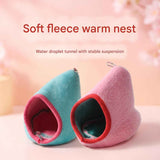 Darrahopens Pet Care > Coops & Hutches > Small Animal Habitats & Cages 2-Pack (Pink+Blue) Hanging Hamster Cozy Nest Warm Fleece Bed for Winter Small Pet Sleep Hideaway