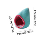 Darrahopens Pet Care > Coops & Hutches > Small Animal Habitats & Cages Blue Soft Cozy Hamster Bed Small Pet Sleeping Nest for Winter Guinea Pig, Hamster, Sugar Glider, Safe & Warm Hideaway