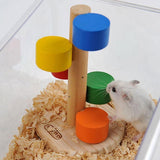 Darrahopens Pet Care > Coops & Hutches > Small Animal Habitats & Cages Hamster Toys Colorful Cloud Ladder Climbing Exercise Play Stairs for Cage