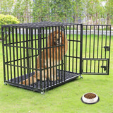 Darrahopens Pet Care > Coops & Hutches > Small Animal Habitats & Cages Heavy Duty Dog Cage with Lock & Bottom Tray