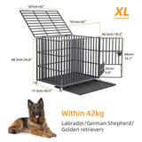 Darrahopens Pet Care > Coops & Hutches > Small Animal Habitats & Cages Heavy Duty Dog Cage with Lock & Bottom Tray