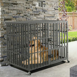 Darrahopens Pet Care > Coops & Hutches > Small Animal Habitats & Cages Heavy Duty Dog Cage with Lock & Bottom Tray