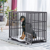 Darrahopens Pet Care > Coops & Hutches > Small Animal Habitats & Cages Heavy Duty Dog Cage with Lock & Bottom Tray