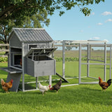 Darrahopens Pet Care > Coops & Hutches > Small Animal Habitats & Cages i.Pet Chicken Coop Rabbit Hutch Extra Large Wooden Run Bunny Cage Poultry House Outdoor