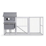 Darrahopens Pet Care > Coops & Hutches > Small Animal Habitats & Cages i.Pet Chicken Coop Rabbit Hutch Extra Large Wooden Run Bunny Cage Poultry House Outdoor