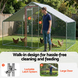 Darrahopens Pet Care > Coops & Hutches > Small Animal Habitats & Cages i.Pet Chicken Coop Rabbit Hutch Outdoor Run Walk in Hen Cage Ferret House 3x2x2m