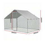 Darrahopens Pet Care > Coops & Hutches > Small Animal Habitats & Cages i.Pet Chicken Coop Rabbit Hutch Outdoor Run Walk in Hen Cage Ferret House 3x2x2m