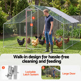 Darrahopens Pet Care > Coops & Hutches > Small Animal Habitats & Cages i.Pet Chicken Coop Rabbit Hutch Outdoor Run Walk in Hen Cage Ferret House 3x3x2m In Australia - Darrahopens