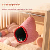 Darrahopens Pet Care > Coops & Hutches > Small Animal Habitats & Cages Pink Soft Cozy Hamster Bed Small Pet Sleeping Nest for Winter Guinea Pig, Hamster, Sugar Glider, Safe & Warm Hideaway