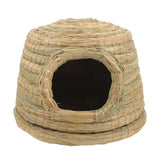 Darrahopens Pet Care > Coops & Hutches > Small Animal Habitats & Cages Rabbit Grass Nest Small Pet Breeding Hideout Natural Straw House For Hamster Use