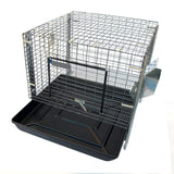 Darrahopens Pet Care > Coops & Hutches > Small Animal Habitats & Cages Samland Stackable Rabbit Cage with Feeder Water Bottle