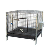 Darrahopens Pet Care > Coops & Hutches > Small Animal Habitats & Cages Samland Stackable Rabbit Cage with Feeder Water Bottle