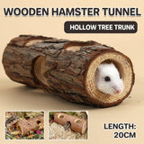 Darrahopens Pet Care > Coops & Hutches > Small Animal Habitats & Cages Solid Wood Hamster Pipe Rabbit Chew Toy Tree Cylinder Cross Border Pet Supplies