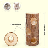 Darrahopens Pet Care > Coops & Hutches > Small Animal Habitats & Cages Solid Wood Hamster Pipe Rabbit Chew Toy Tree Cylinder Cross Border Pet Supplies