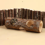 Darrahopens Pet Care > Coops & Hutches > Small Animal Habitats & Cages Solid Wood Hamster Pipe Rabbit Chew Toy Tree Cylinder Cross Border Pet Supplies