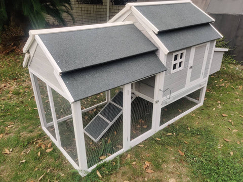 Darrahopens Pet Care > Coops & Hutches YES4PETS 230 CM XL Chicken Coop Rabbit Hutch Guinea Pig Cage Ferret House