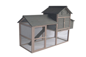 Darrahopens Pet Care > Coops & Hutches YES4PETS Grey XL Chicken Coop Rabbit Guinea Pig Hutch Ferret Guinea Pig House