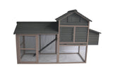 Darrahopens Pet Care > Coops & Hutches YES4PETS Grey XL Chicken Coop Rabbit Guinea Pig Hutch Ferret Guinea Pig House