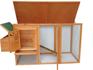 Darrahopens Pet Care > Coops & Hutches YES4PETS Large Chicken Coop Rabbit Hutch Ferret Cat Guinea Pig Cage Hen Chook House With Open Roof