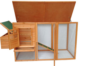 Darrahopens Pet Care > Coops & Hutches YES4PETS Large Chicken Coop Rabbit Hutch Ferret Cat Guinea Pig Cage Hen Chook House With Open Roof