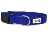 Darrahopens Pet Care > Dog Supplies 100% Pure Bamboo Fibre Dog Collar Plastic Buckle Large Navy