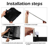 darrahopens Pet Care > Dog Supplies 110x72cm Pet Cats Dog Baby Safety Gate Mesh Fence Guard Dogs Puppy Enclosure Stair Mesh