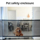 darrahopens Pet Care > Dog Supplies 110x72cm Pet Cats Dog Baby Safety Gate Mesh Fence Guard Dogs Puppy Enclosure Stair Mesh