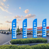 Darrahopens Pet Care > Dog Supplies > Cat & Dog Flaps VEVOR Feather Flag Pole Kit, Swooper Flag Pole Set 16.3 ft, Sign Flag Poles for Business Advertising Flags Outdoor, with A Ground Stake and Carrying Bag (Flag Not Included)