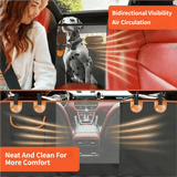Darrahopens Pet Care > Dog Supplies > Cat & Dog Flaps Waterproof Dog Car Rear Seat Protector 135 x 148CM - Durable Oxford Non Slip Pet Hammock with Storage Pockets , Zipper Mesh Window and 6 Fixed Buckles, Seat Belt Access Opening and Pet Leash