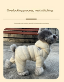 Darrahopens Pet Care > Dog Supplies > Dog Apparel Black Warm Puffer Dog Coat - Waterproof Four-Legged Winter Jumpsuit for Small Dogs