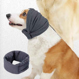 Darrahopens Pet Care > Dog Supplies > Dog Apparel Dog Calming Ear Wraps Ear Protection Cover Pet Dog Head Muff Dark Gray - M