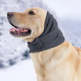 Darrahopens Pet Care > Dog Supplies > Dog Apparel Dog Calming Ear Wraps Ear Protection Cover Pet Dog Head Muff Dark Gray - M