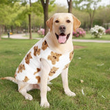 Darrahopens Pet Care > Dog Supplies > Dog Apparel Dog Coat - Cute Bear Pattern - Plush Dog Vest - Winter Dog Coats - Dog Coat - Suitable for medium to large dogs weighing 20-25 kg - White