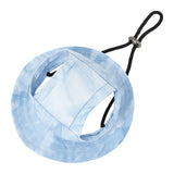 Darrahopens Pet Care > Dog Supplies > Dog Apparel Dog Fleece Hat UV Protection Outdoor Pet Hat Adjustable S Size Light Blue