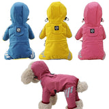 Darrahopens Pet Care > Dog Supplies > Dog Apparel Dog Rainwear Raincoat Pet Hood Waterproof Jacket Clothing pink L