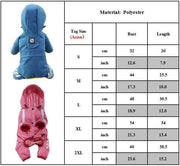 Darrahopens Pet Care > Dog Supplies > Dog Apparel Dog Rainwear Raincoat Pet Hood Waterproof Jacket Clothing pink L