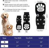 Darrahopens Pet Care > Dog Supplies > Dog Apparel Dog Shoes - Dog Shoe Paw Pads - Non-slip Dog Socks 4-Piece Set - Dog Socks with Adjustable Shoulder Straps - Cotton Dog Socks Suitable for Small and Large Dogs - Waterproof - Non-slip - Dog Shoes (L)