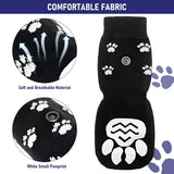 Darrahopens Pet Care > Dog Supplies > Dog Apparel Dog Shoes - Dog Shoe Paw Pads - Non-slip Dog Socks 4-Piece Set - Dog Socks with Adjustable Shoulder Straps - Cotton Dog Socks Suitable for Small and Large Dogs - Waterproof - Non-slip - Dog Shoes (L)