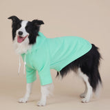 Darrahopens Pet Care > Dog Supplies > Dog Apparel Green Classic Dog Sweatshirt with Hood & Drawstrings - For Large Dogs (Size : 3XL)