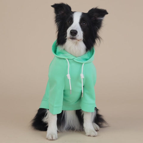 Darrahopens Pet Care > Dog Supplies > Dog Apparel Green Classic Dog Sweatshirt with Hood & Drawstrings - For Large Dogs (Size : 6XL)