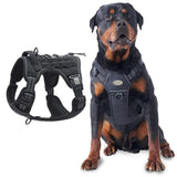 Darrahopens Pet Care > Dog Supplies > Dog Apparel No-Pull Training Dog Harness Adjustable Reflective Pet Training Vest Easy Control M -Black