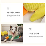 Darrahopens Pet Care > Dog Supplies > Dog Apparel Plush Cartoon Duck Dog Toy Interactive Squeaky Pet Toy Durable Fun Chew Toy - Green