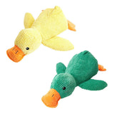 Darrahopens Pet Care > Dog Supplies > Dog Apparel Plush Cartoon Duck Dog Toy Interactive Squeaky Pet Toy Durable Fun Chew Toy - Yellow