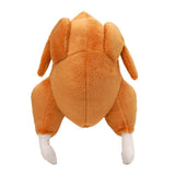 Darrahopens Pet Care > Dog Supplies > Dog Apparel Plush Roast Chicken Dog Toy Squeaky Sound Stuffed Interactive Pet Plaything