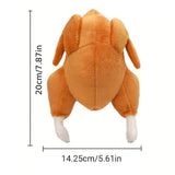 Darrahopens Pet Care > Dog Supplies > Dog Apparel Plush Roast Chicken Dog Toy Squeaky Sound Stuffed Interactive Pet Plaything