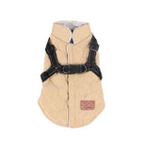 Darrahopens Pet Care > Dog Supplies > Dog Apparel Premium Winter Dog Coat with Built-in Harness, Water-Resistant Puffer Vest for Small & Medium Breeds, Reflective Safety Straps, and Fleece Lining for Warmth and Outdoor Adventures (L, Pink) In Australia - Darrahopens