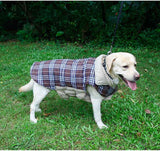 Darrahopens Pet Care > Dog Supplies > Dog Apparel Reversible Winter Dog Coat with Plaid and Quilted Sides, Warm Cotton-Filled Vest for Outdoor Walks, Adjustable Velcro Straps for a Secure Fit (M, Beige) In Australia - Darrahopens